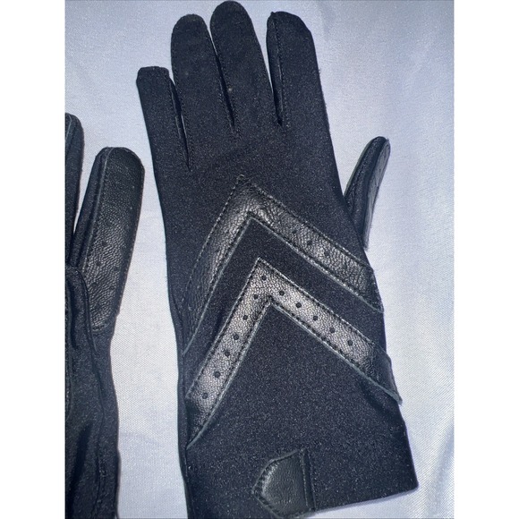 NEW Vintage Isotoner Gloves The Original Black One Size Driving Spandex 430 - Picture 3 of 5